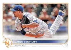 2022 Topps Base Set Jacob deGrom #330 card