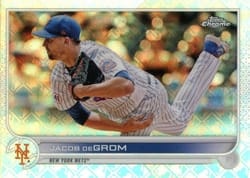 2022 Topps Chrome Logofractor Edition Base Set Jacob deGrom #78 card