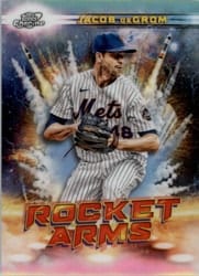 2022 Topps Cosmic Chrome Rocket Arms Jacob deGrom #RA-2 card