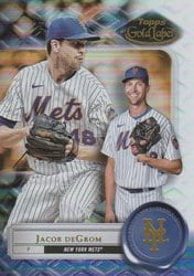 2022 Topps Gold Label Base Set Jacob deGrom #70 card