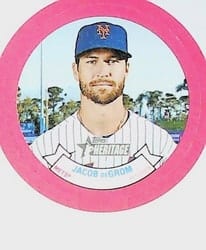 2022 Topps Heritage 1973 Candy Lids Jacob deGrom #10 card