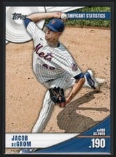 2022 Topps Significant Statistics Autographs Jacob deGrom #SS-23 card