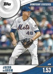 2022 Topps Significant Statistics Jacob deGrom #SS-18 card