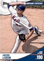2022 Topps Significant Statistics Jacob deGrom #SS-23 card