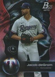 2023 Bowman Platinum Base Set Jacob deGrom #90 card