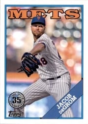 2023 Topps 1988 Topps Baseball (Series 1) Jacob deGrom #T88-54 card