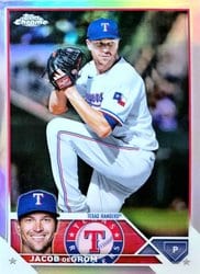 2023 Topps Chrome Base Set Jacob deGrom #12 card