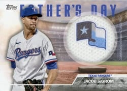 2023 Topps Father's Day Commemorative Team Patches Jacob deGrom #FD-Jd card