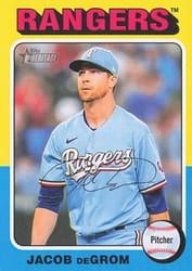 2024 Topps Heritage Mini Base Set Jacob DeGrom #355 card
