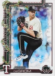 2025 Topps Holiday Base Set Jacob deGrom #H196b card