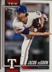 2026 Topps Base Set Jacob deGrom #99 card