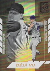 2022 Panini Capstone Deja Vu Jacob deGrom / Roger Clemens #DV-11 card
