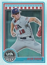 2025 Panini Stars & Stripes Base Set Jacob Dudan #83 card