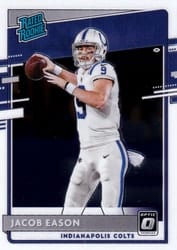 2020 Donruss Optic Base Set Jacob Eason #162 card