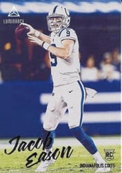2020 Panini Chronicles Luminance Update Rookies Jacob Eason #208 card