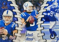 2020 Panini Chronicles Omega Jacob Eason #O-7 card