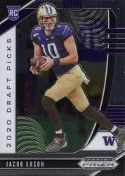 2020 Panini Prizm Draft Picks Base Set Jacob Eason #115 card