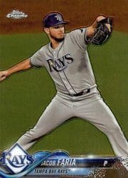2018 Topps Chrome Base Set Jacob Faria #57 card