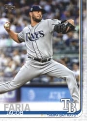 2019 Topps Base Set Jacob Faria #656 card
