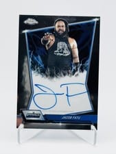 2026 Topps Chrome WWE Blue Brand Autographs Jacob Fatu #BBA-JAC card