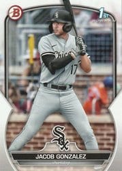 2023 Bowman Draft Base Set Jacob Gonzalez #BD-167 card