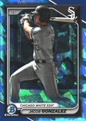 2024 Bowman Sapphire Edition Base Set Jacob Gonzalez #BCP-41 card