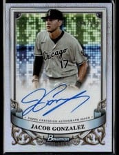 2024 Bowman Sterling Prospect Autographs Jacob Gonzalez #PA-JG card