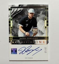 2024 Panini Impeccable Watercolor Signatures Jacob Gonzalez #WCS-JG card