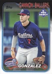 2024 Topps Pro Debut Base Set Jacob Gonzalez #PD-19 card