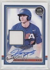 2025 Panini Stars & Stripes USA Baseball Alumni Signature Materials Jacob Gonzalez #USA-JG card