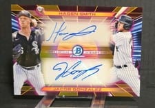 2024 Bowman Draft Prospect Dual Autographs Jacob Gonzalez / Hagen Smith #PDA-SG card
