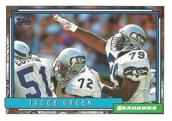 1992 Topps Base Set Jacob Green #293 card