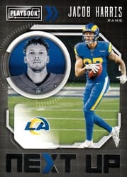 2021 Panini Playbook Next Up Jacob Harris #NXT-JHA card