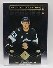 2025-26 Upper Deck Black Diamond Base Diamond Relic Rookies Jacob Melanson #BDR-JM card