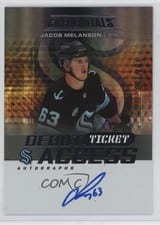 2025-26 Upper Deck Credentials Debut Ticket Access Autographs Jacob Melanson #DTA-JM card