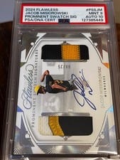 2024 Panini Flawless Prominent Swatch Signatures Jacob Misiorowski #PSS-JM card