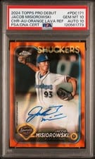 2024 Topps Pro Debut Chrome Autographs Jacob Misiorowski #PDC-171 card