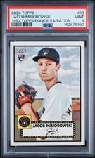 2026 Topps Jacob Misiorowski 1952 Variation #10 card