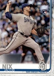 2019 Topps Base Set Jacob Nix #33 card
