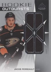 2022-23 SP Game Used Rookie Outbursts Jersey Jacob Perreault #RO-JP card