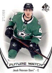 2021-22 SP Authentic Base Set Jacob Peterson #173 card
