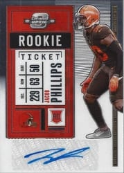 2020 Panini Contenders Optic Base Set Jacob Phillips #177 card