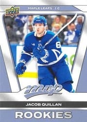2025-26 Upper Deck MVP Base Set Jacob Quillan #231 card