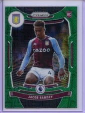 2021 Panini Prizm Premier League Jacob Ramsey Green Mojo Prizm #133 card
