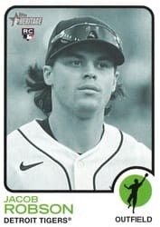 2022 Topps Heritage Base Set Jacob Robson #588b card