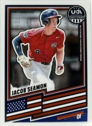 2026 Panini Stars & Stripes Prizm Base Set Jacob Seamon #199 card