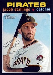 2020 Topps Heritage Base Set Jacob Stallings #221 card
