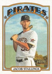 2021 Topps Heritage Base Set Jacob Stallings #352 card