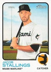 2022 Topps Heritage Base Set Jacob Stallings #184 card