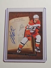 2025-26 Upper Deck Artifacts History Lesson Signatures Jacob Trouba #HL-10A card